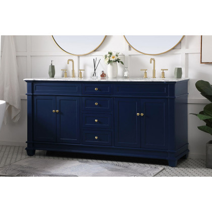 Elegant Bathroom Vanity - Blue (VF50072DBL)
