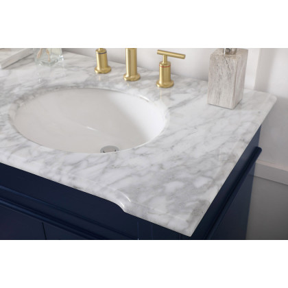 Elegant Bathroom Vanity - Blue (VF50072DBL)