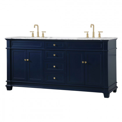Elegant Bathroom Vanity - Blue (VF50072DBL)