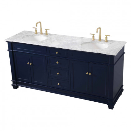 Elegant Bathroom Vanity - Blue (VF50072DBL)