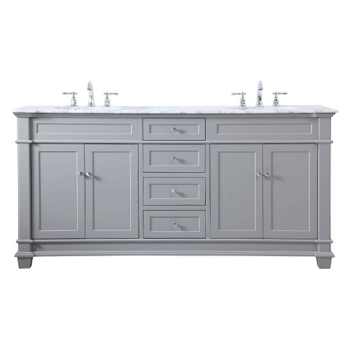 Elegant Bathroom Vanity - Gray (VF50072DGR)