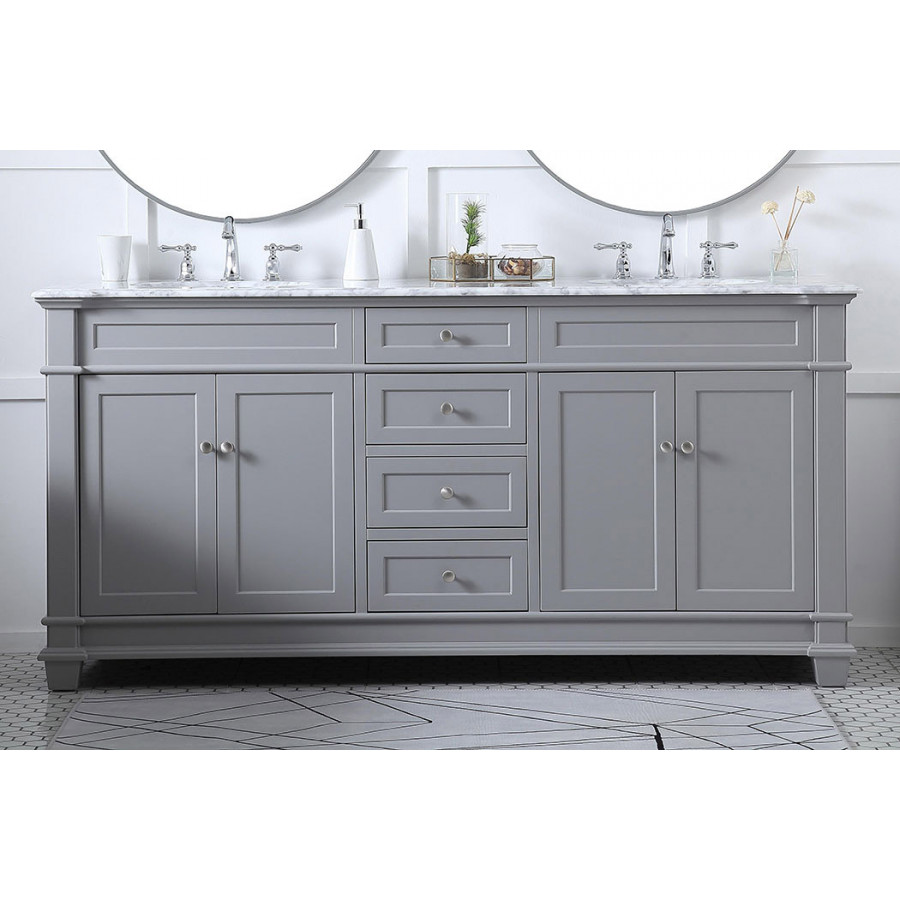 Elegant Bathroom Vanity - Gray (VF50072DGR)