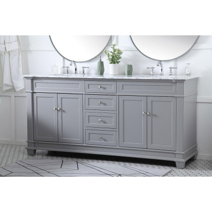Elegant Bathroom Vanity - Gray (VF50072DGR)