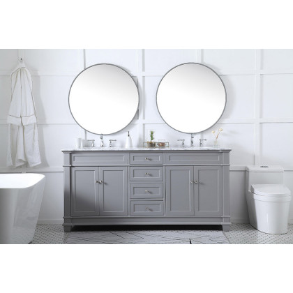 Elegant Bathroom Vanity - Gray (VF50072DGR)