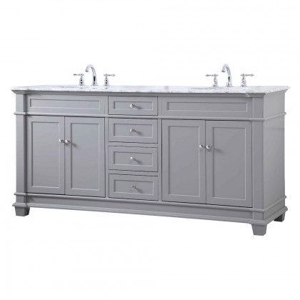 Elegant Bathroom Vanity - Gray (VF50072DGR)