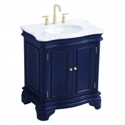 Elegant Bathroom Vanity - Blue, L 30" (VF52030BL)
