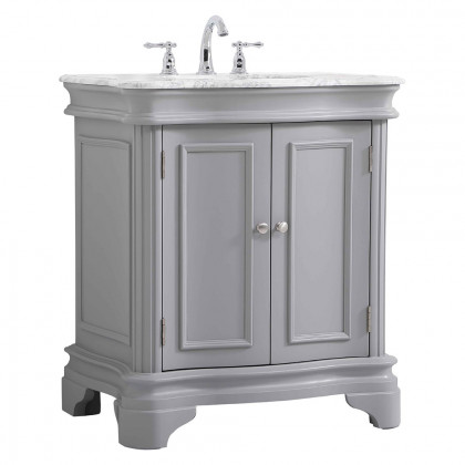 Elegant Bathroom Vanity - Gray, L 30" (VF52030GR)