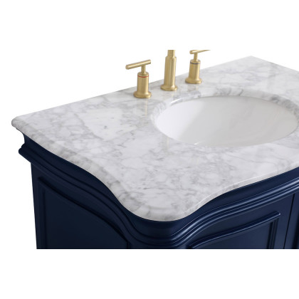 Elegant Bathroom Vanity - Blue, L 36" (VF52036BL)