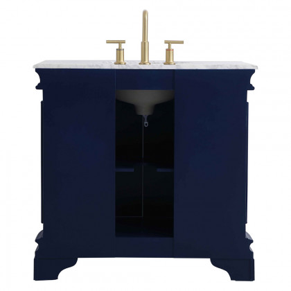 Elegant Bathroom Vanity - Blue, L 36" (VF52036BL)