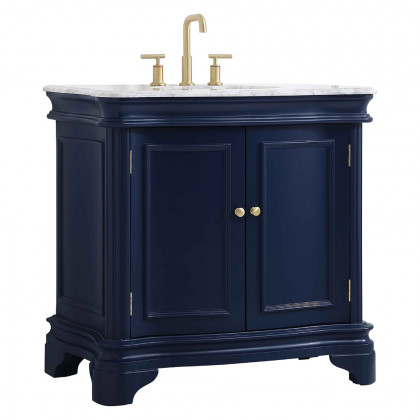 Elegant Bathroom Vanity - Blue, L 36" (VF52036BL)