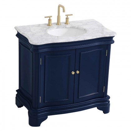 Elegant Bathroom Vanity - Blue, L 36" (VF52036BL)