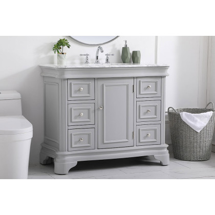 Elegant Bathroom Vanity - Gray, L 42" (VF52042GR)
