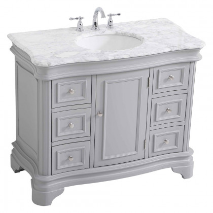 Elegant Bathroom Vanity - Gray, L 42" (VF52042GR)