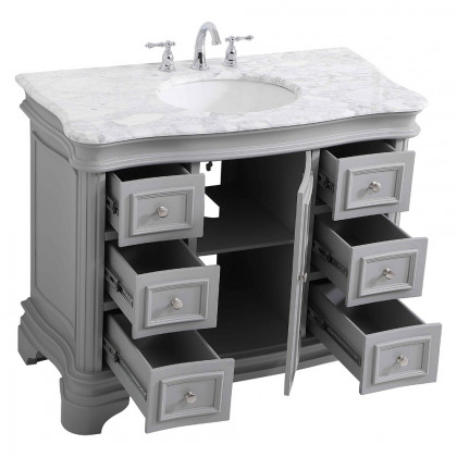 Elegant Bathroom Vanity - Gray, L 42" (VF52042GR)