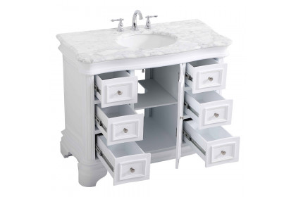 Elegant™ VF52042WH Bathroom Vanity - White, L 42"