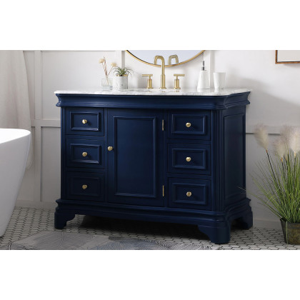 Elegant Bathroom Vanity - Blue, L 48" (VF52048BL)
