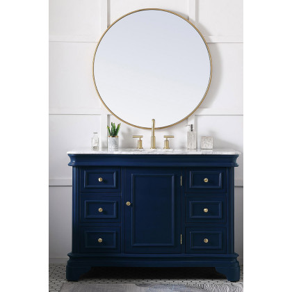 Elegant Bathroom Vanity - Blue, L 48" (VF52048BL)