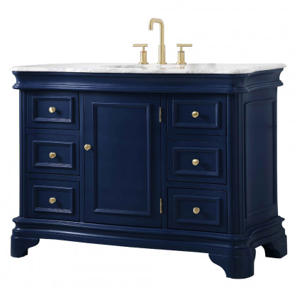 Elegant Bathroom Vanity - Blue, L 48" (VF52048BL)