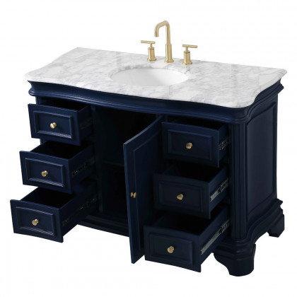 Elegant Bathroom Vanity - Blue, L 48" (VF52048BL)