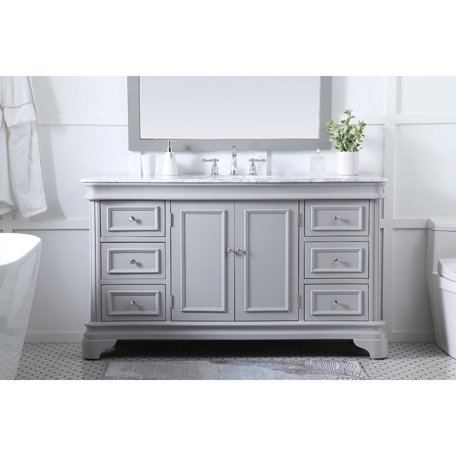 Elegant Single Bathroom Vanity - Gray (VF52060GR)