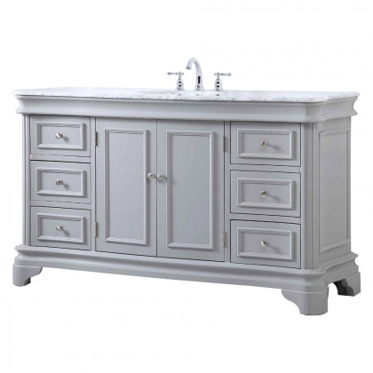 Elegant Single Bathroom Vanity - Gray (VF52060GR)