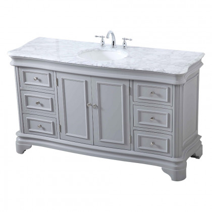 Elegant Single Bathroom Vanity - Gray (VF52060GR)