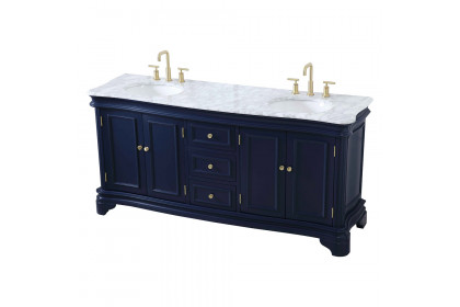 Elegant™ VF52072DBL Double Bathroom Vanity - Blue