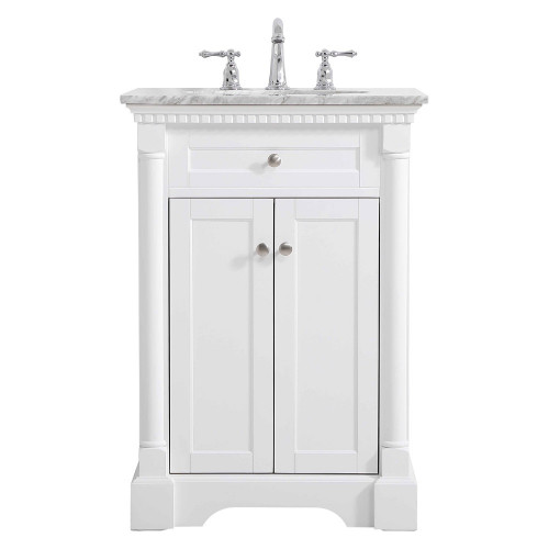 Elegant Bathroom Vanity - White, L 24" (VF53024WH)