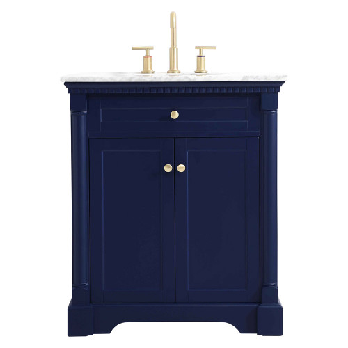 Elegant Bathroom Vanity - Blue, L 30" (VF53030BL)