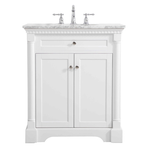 Elegant Bathroom Vanity - White, L 30" (VF53030WH)
