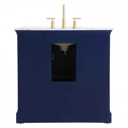 Elegant Bathroom Vanity - Blue, L 36" (VF53036BL)