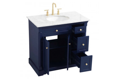 Elegant™ VF53036BL Bathroom Vanity - Blue, L 36"