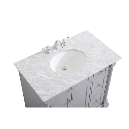 Elegant Bathroom Vanity - Gray, L 36" (VF53036GR)