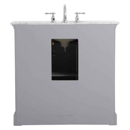 Elegant Bathroom Vanity - Gray, L 36" (VF53036GR)