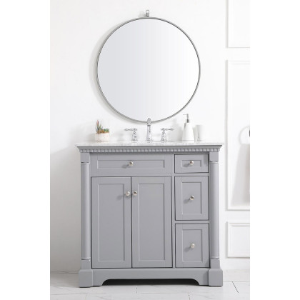 Elegant Bathroom Vanity - Gray, L 36" (VF53036GR)