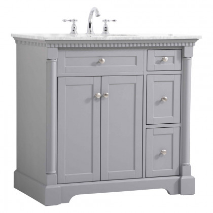 Elegant Bathroom Vanity - Gray, L 36" (VF53036GR)