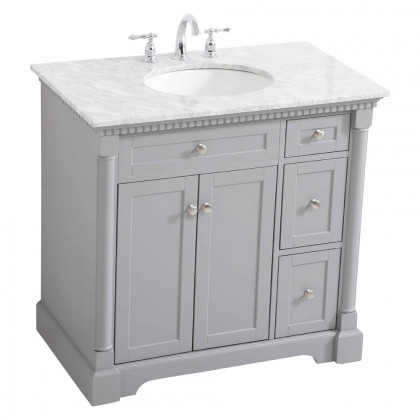 Elegant Bathroom Vanity - Gray, L 36" (VF53036GR)