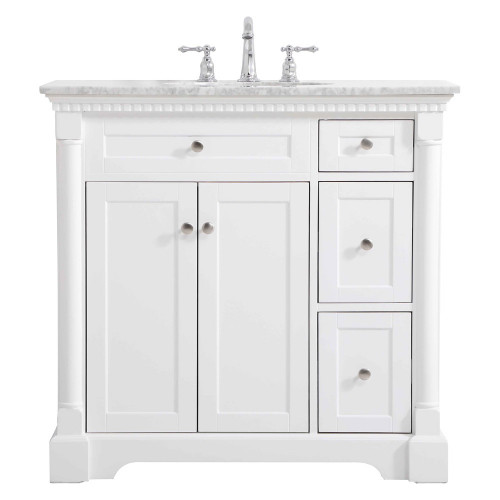 Elegant Bathroom Vanity - White, L 36" (VF53036WH)