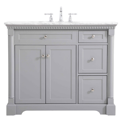 Elegant Bathroom Vanity - Gray, L 42" (VF53042GR)