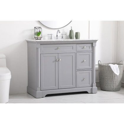 Elegant Bathroom Vanity - Gray, L 42" (VF53042GR)