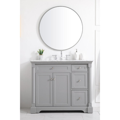 Elegant Bathroom Vanity - Gray, L 42" (VF53042GR)