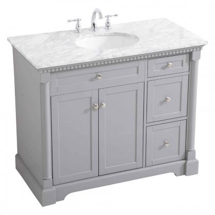 Elegant Bathroom Vanity - Gray, L 42" (VF53042GR)