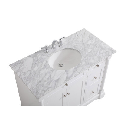 Elegant Bathroom Vanity - White, L 42" (VF53042WH)