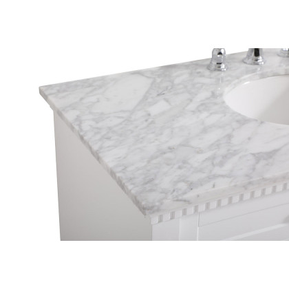 Elegant Bathroom Vanity - White, L 42" (VF53042WH)