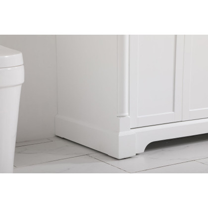 Elegant Bathroom Vanity - White, L 42" (VF53042WH)