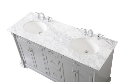 Elegant™ VF53060DGR Bathroom Vanity - Gray, L 60"