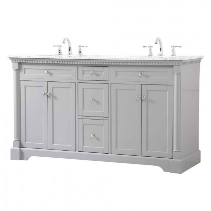 Elegant Bathroom Vanity - Gray, L 60" (VF53060DGR)