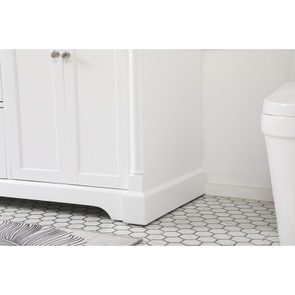 Elegant Bathroom Vanity - White, L 60" (VF53060DWH)
