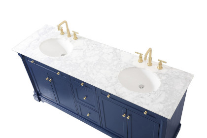 Elegant™ VF53072DBL Bathroom Vanity - Blue, L 72"