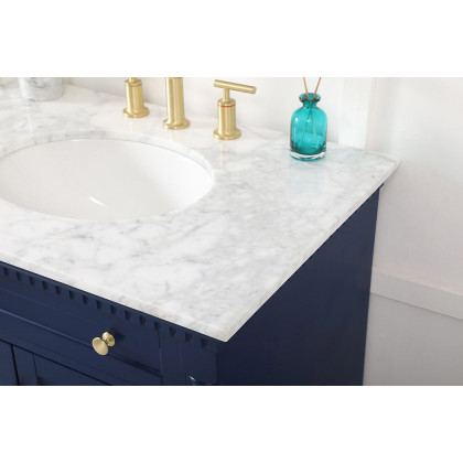 Elegant Bathroom Vanity - Blue, L 72" (VF53072DBL)